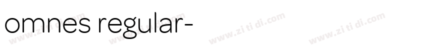 omnes regular字体转换